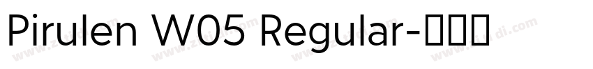Pirulen W05 Regular字体转换